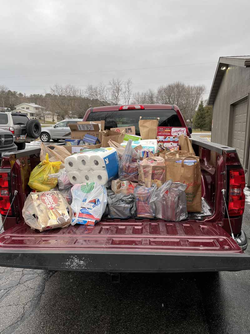 2020 Food Donation to Lake Shore Cap Neighbor to Neighbor Check
