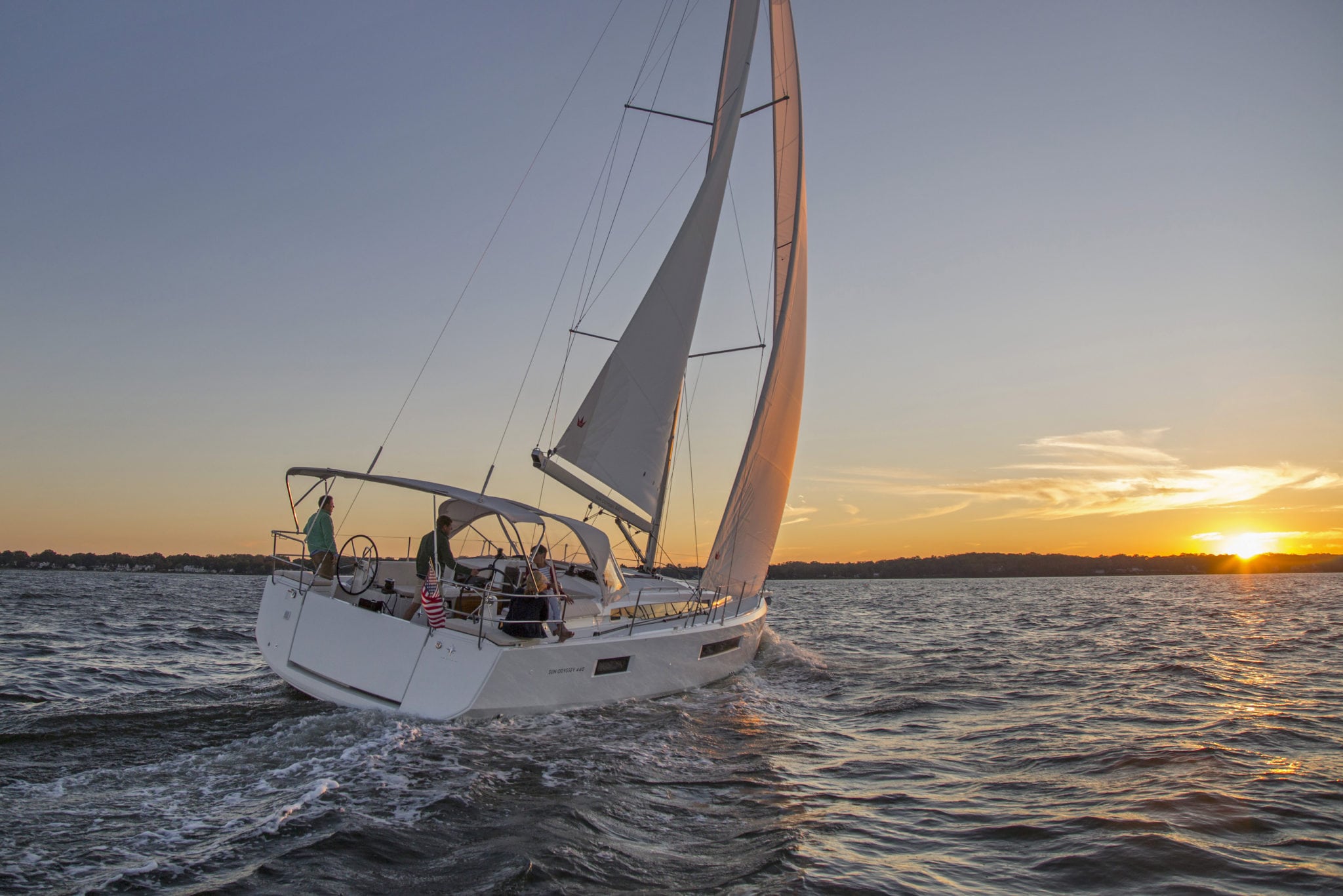 Sailboat sailing in Door County